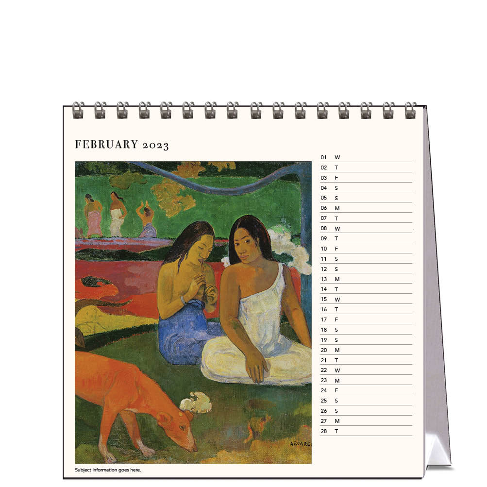 2023 Paul Gauguin - Desk Easel Calendar