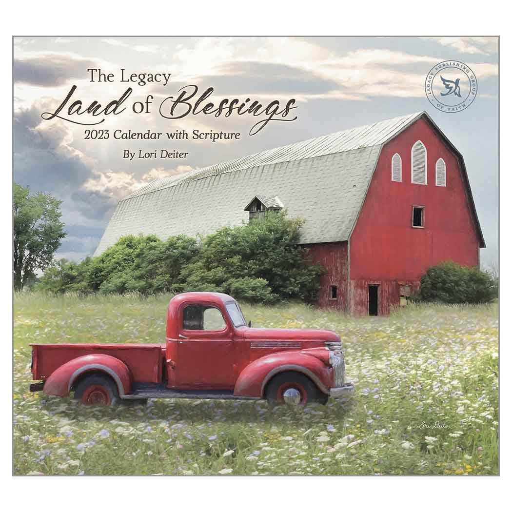2023 LEGACY Land Of Blessings (Scripture) - Deluxe Wall Calendar