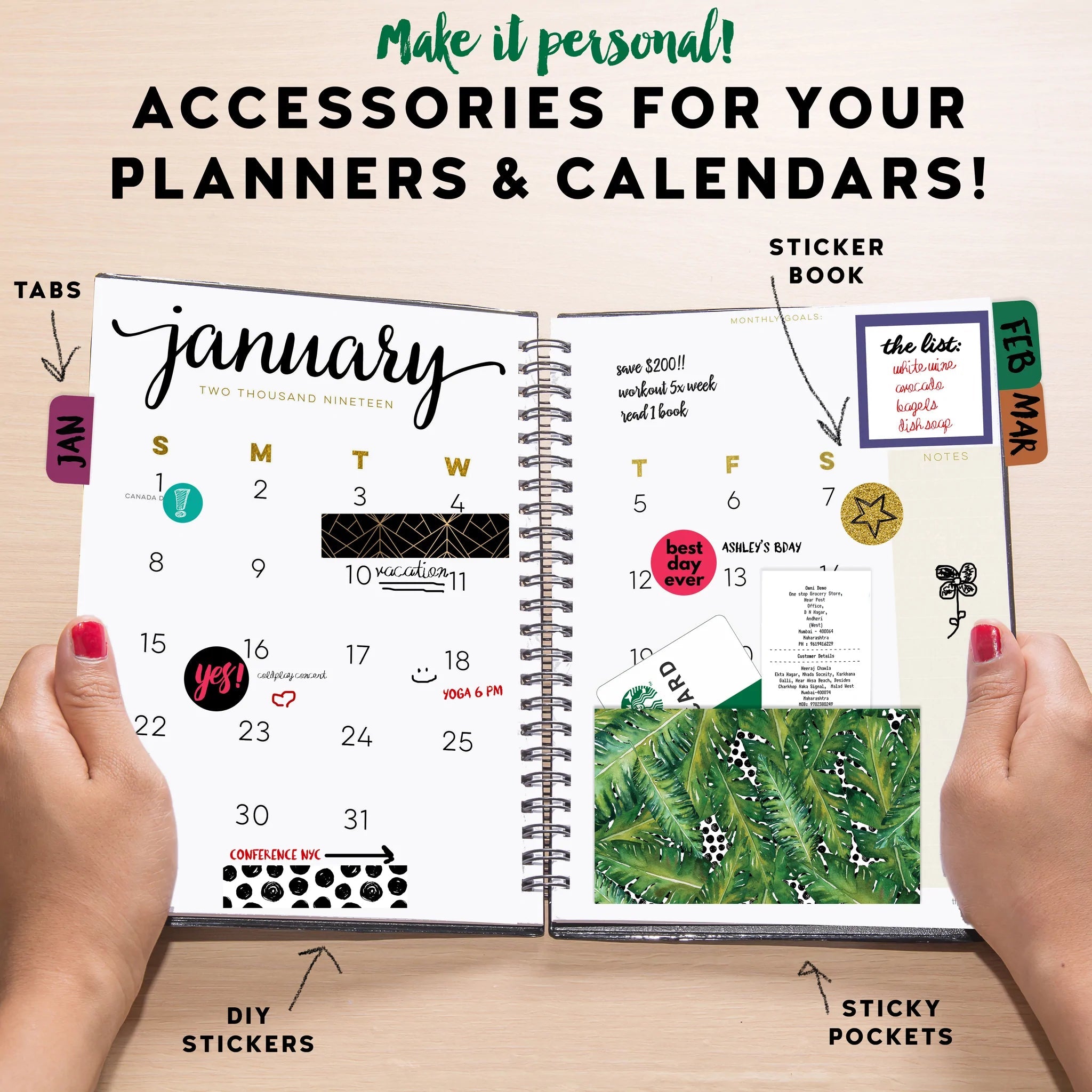 Totally Adorable Planning Sticker Book - Calendar Accessories