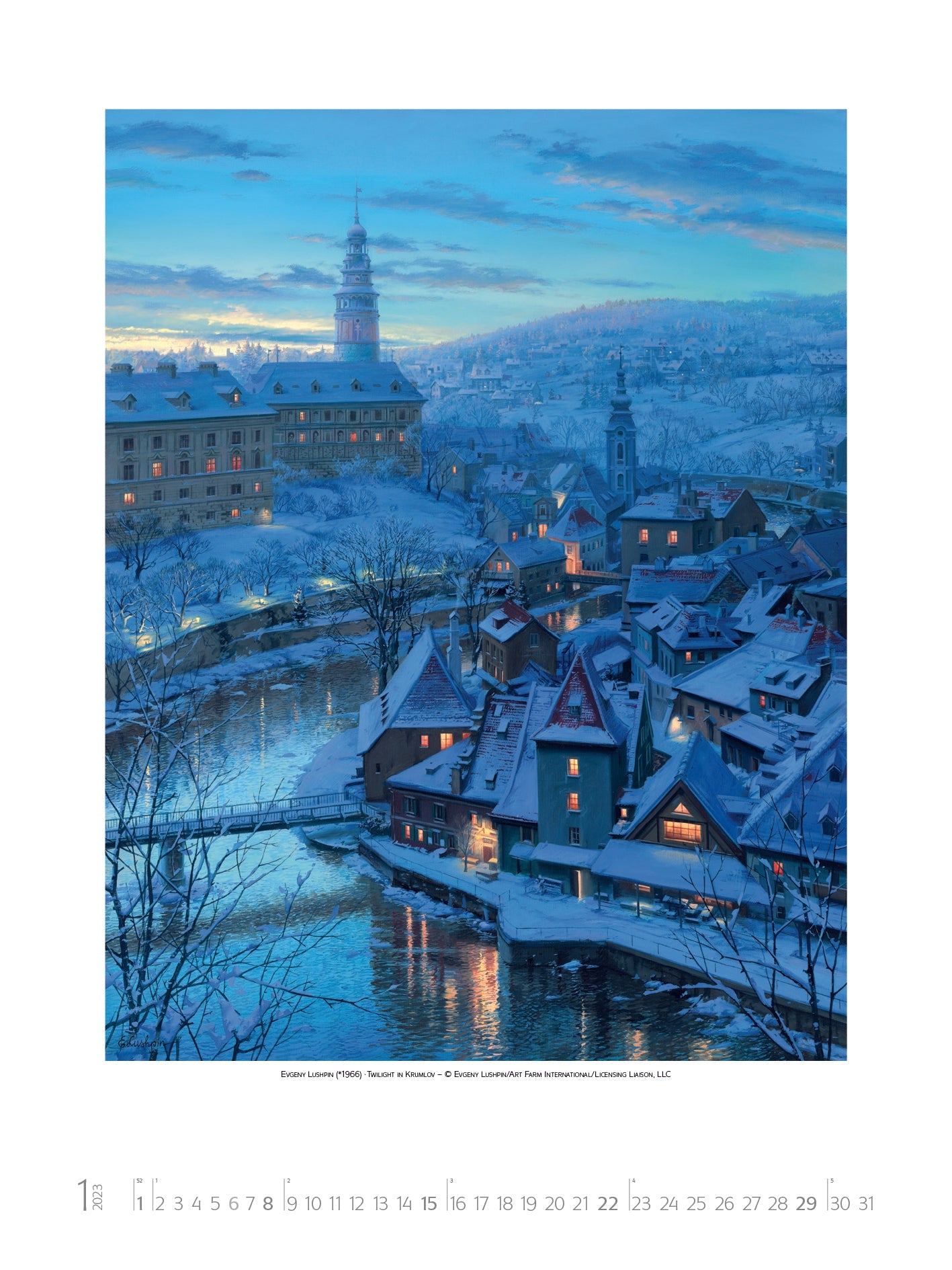 2023 Citylights-Evgeny Lushpin (Large) - Deluxe Wall Poster Calendar