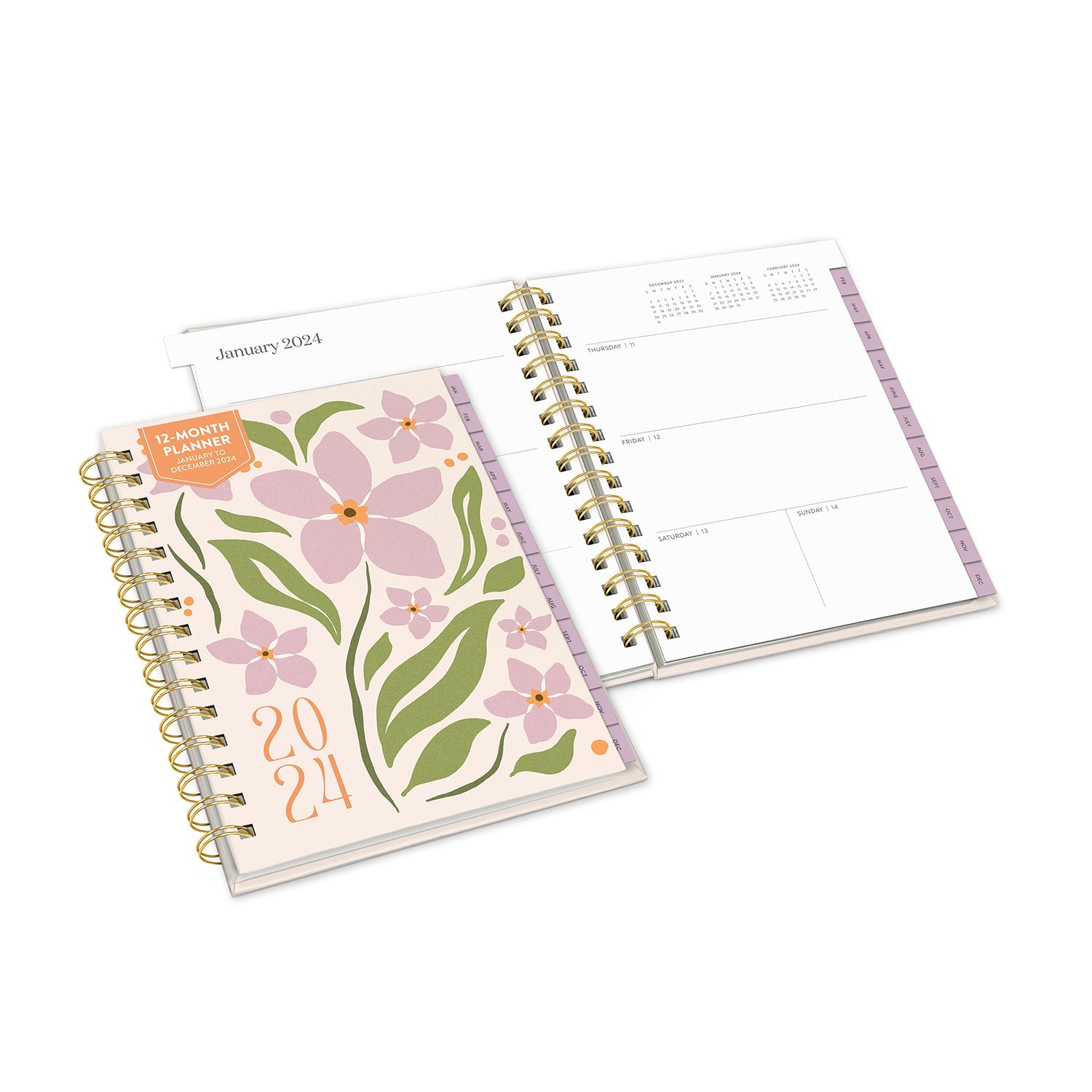 2024 Flower Market - Monthly & Weekly Edie Tabbed Diary/Planner  SOLD OUT