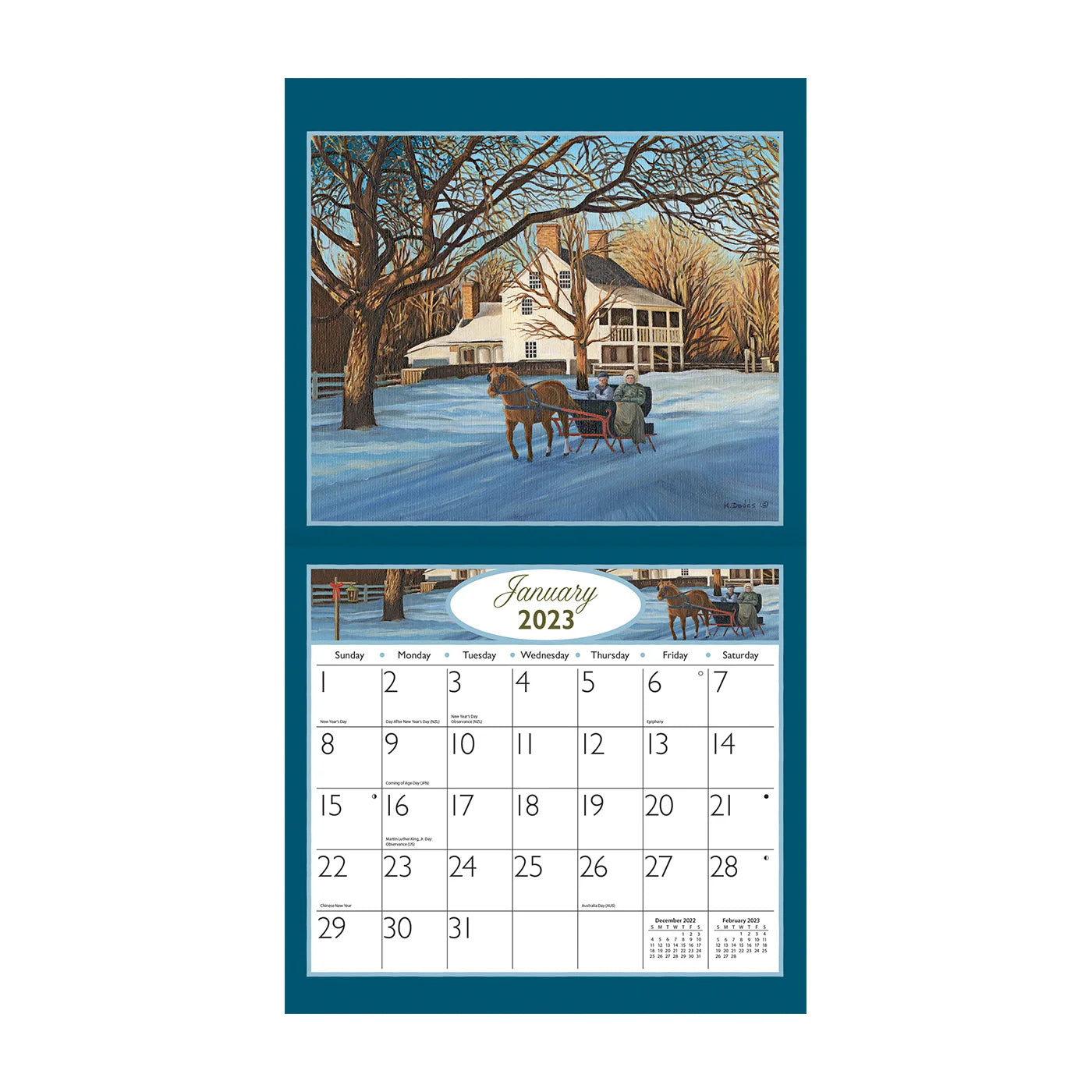 2023 LANG Journey Home by Kevin Dodds - Deluxe Wall Calendar