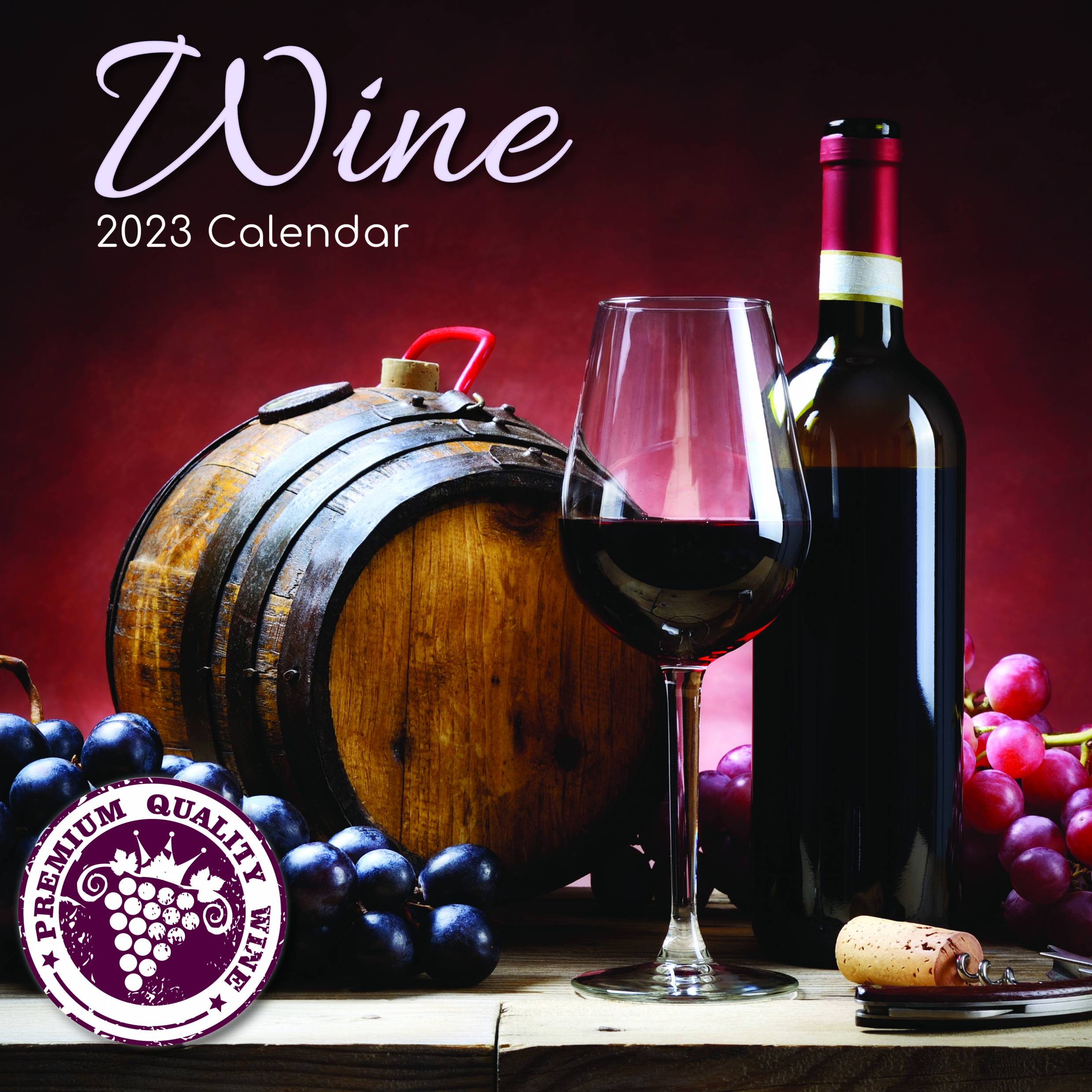 2023 Wine - Square Wall Calendar