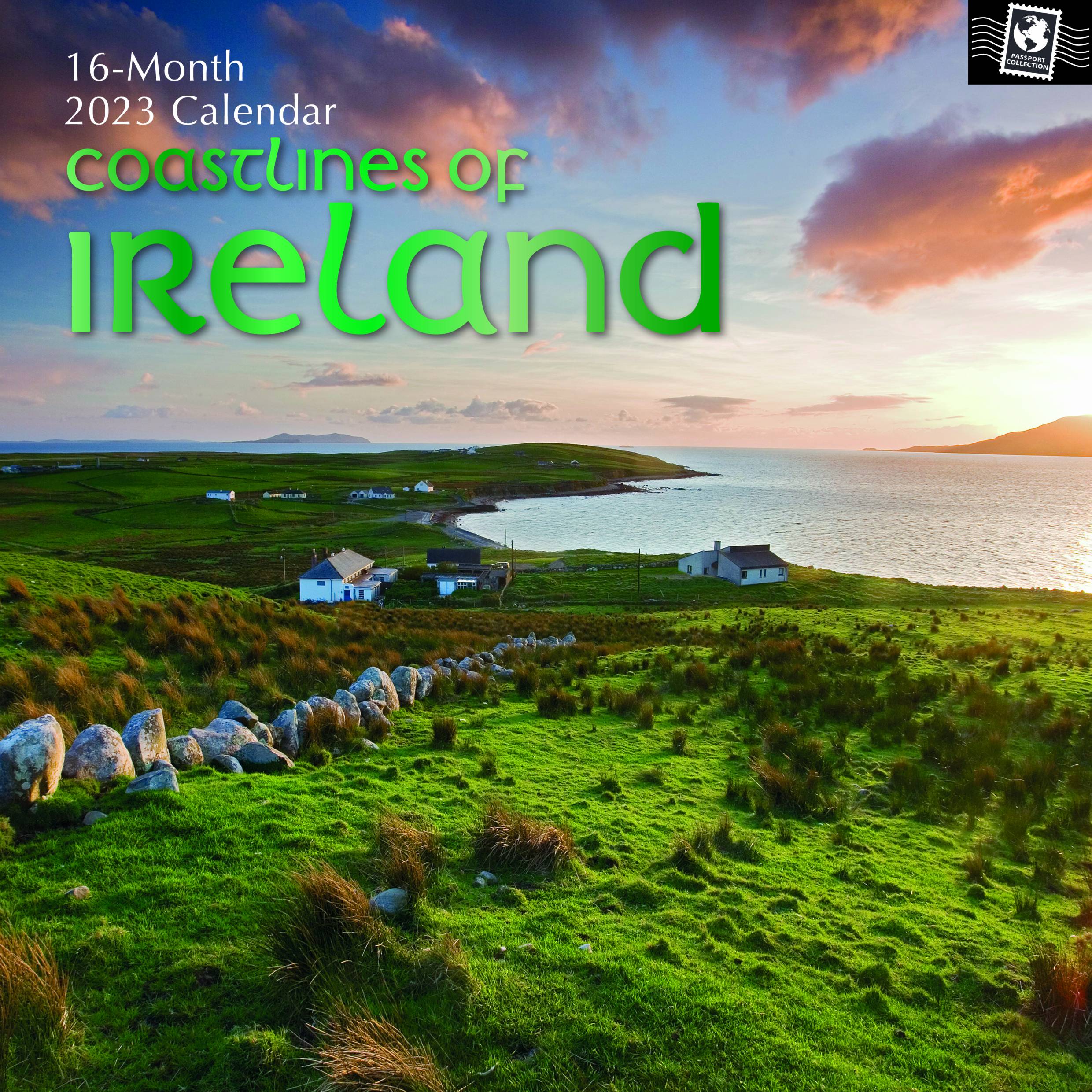 2023 Coastlines of Ireland - Square Wall Calendar