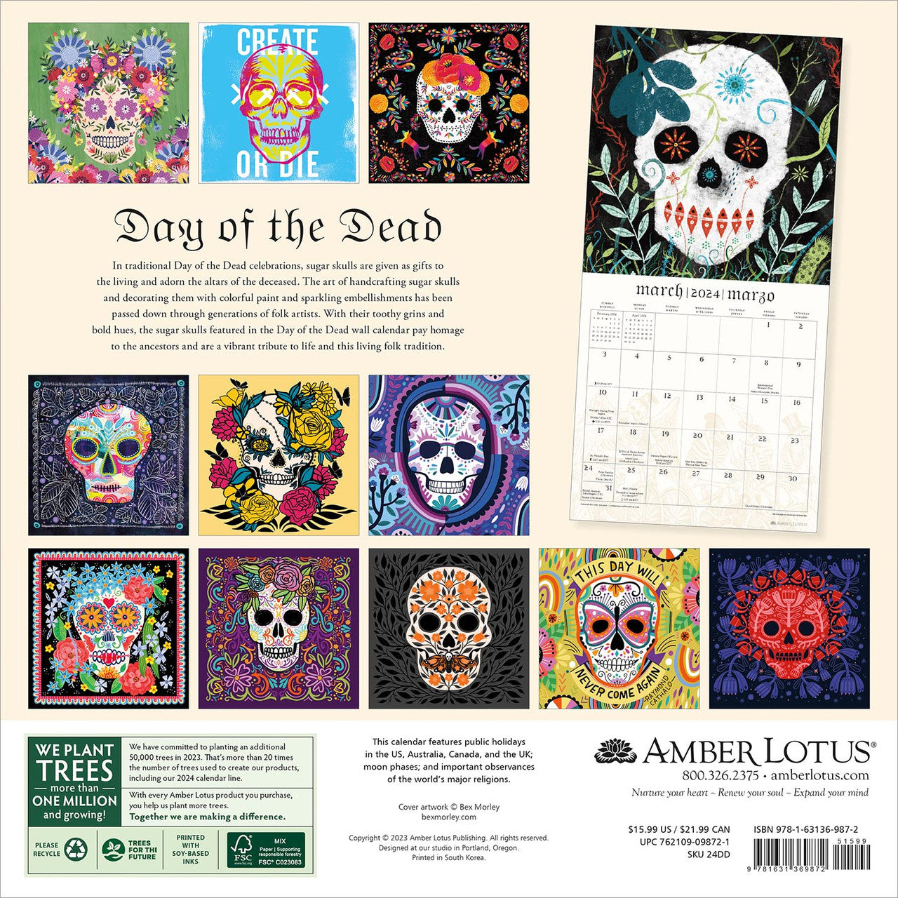 2024 Day of the Dead - Square Wall Calendar  SOLD OUT