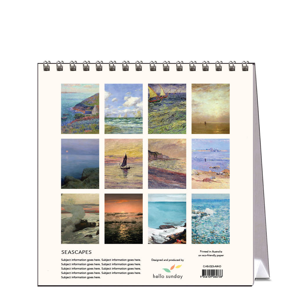 2023 Seascapes - Desk Easel Calendar