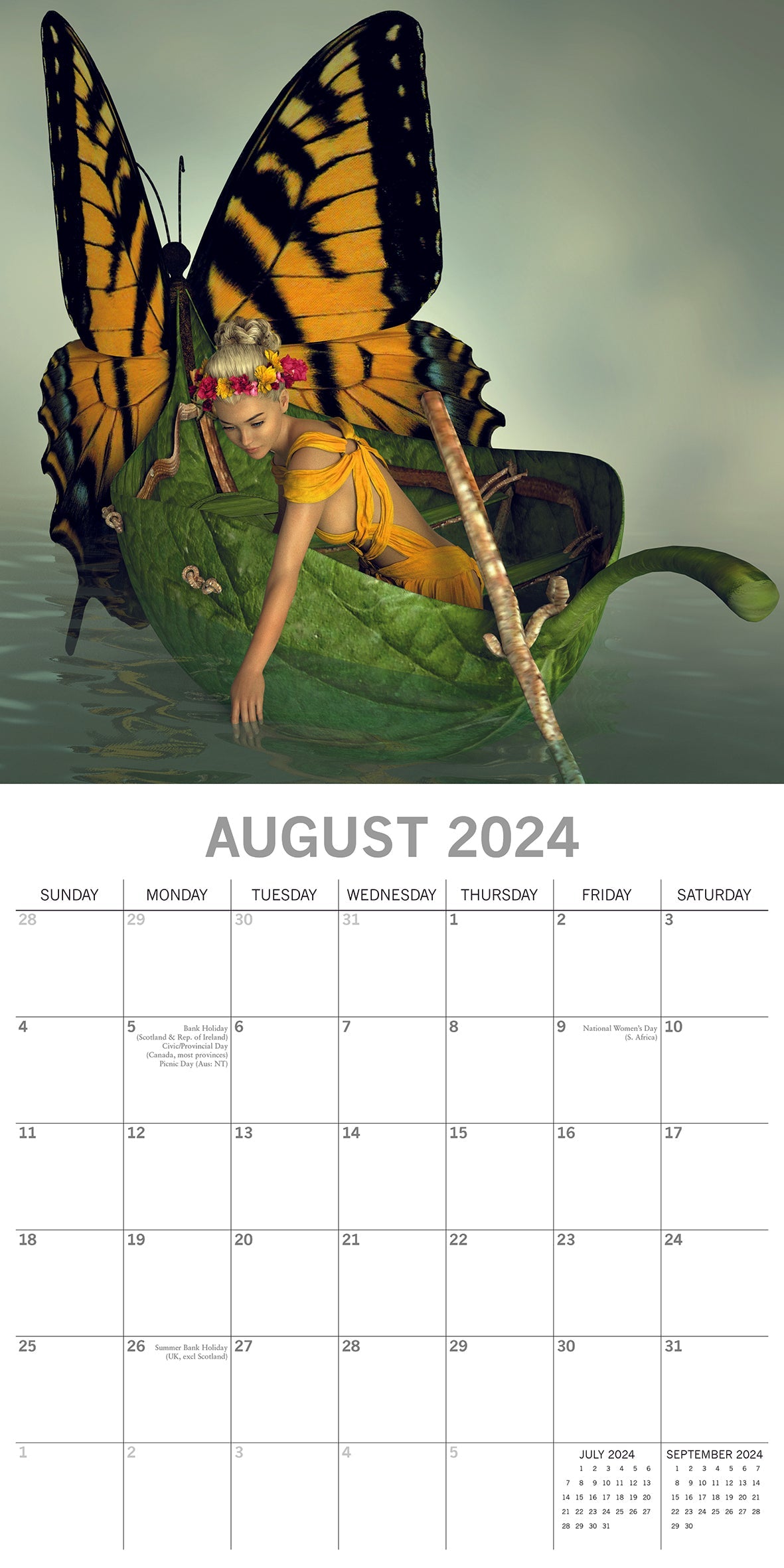 2024 Fantasy Art - Square Wall Calendar