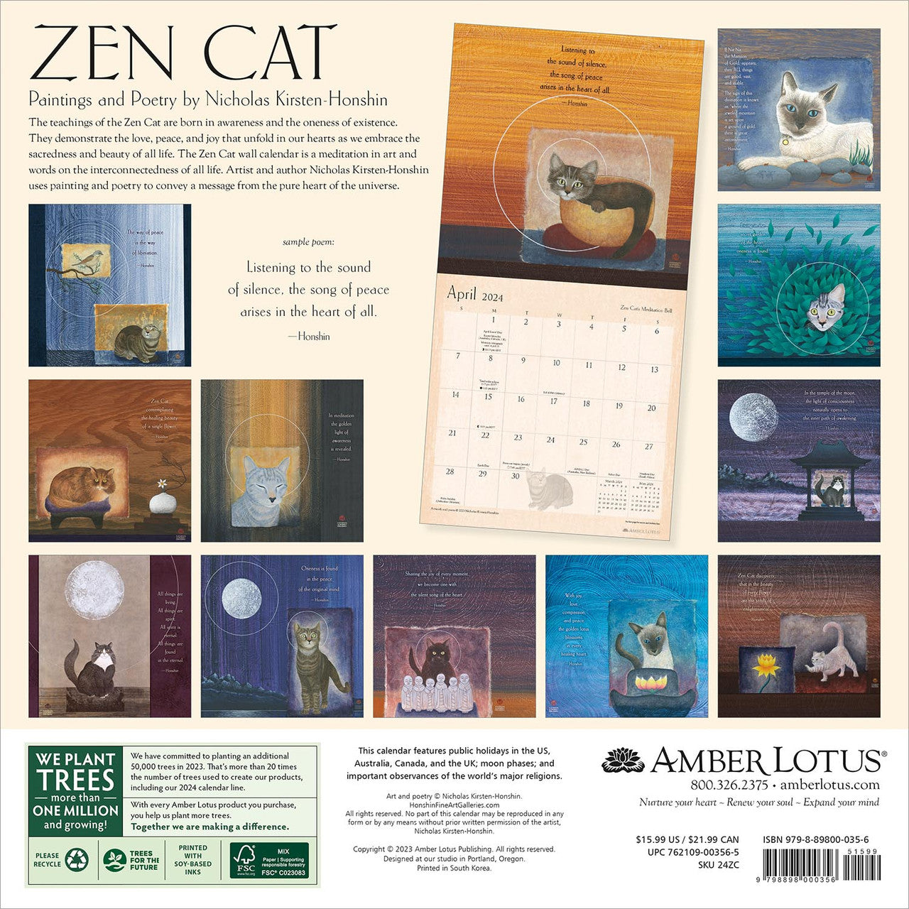 Zen 2024 Wall Calendar 