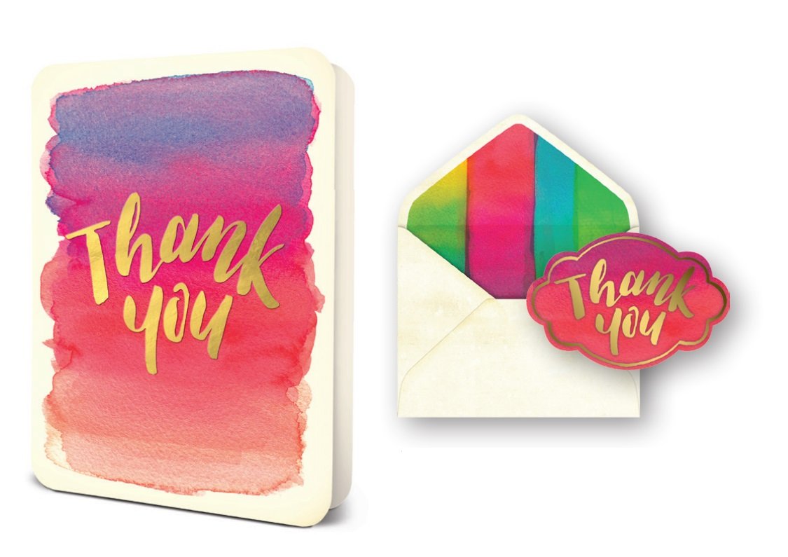 Foil Thank You - Greeting Card Greeting Card Orange Circle Studio