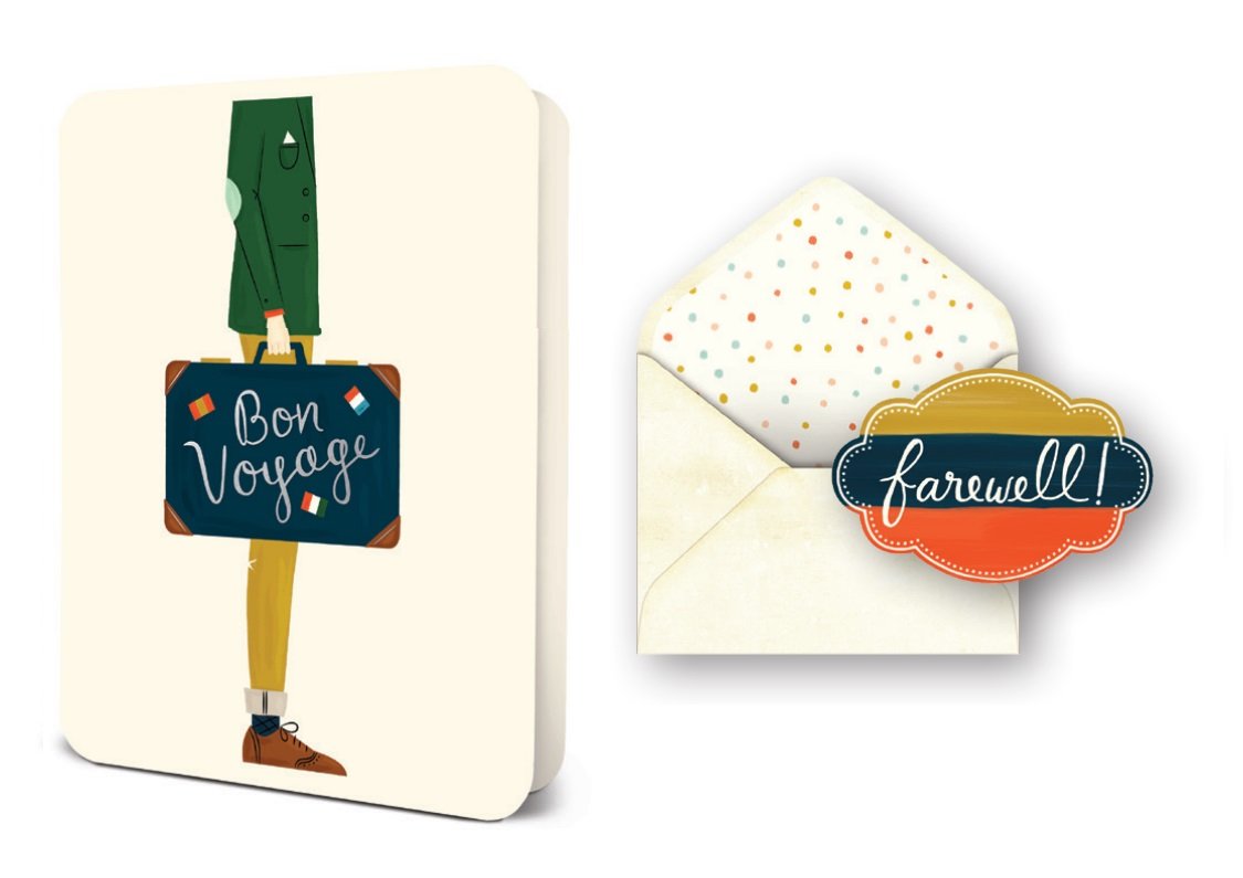Bon Voyage - Greeting Card Greeting Card Orange Circle Studio
