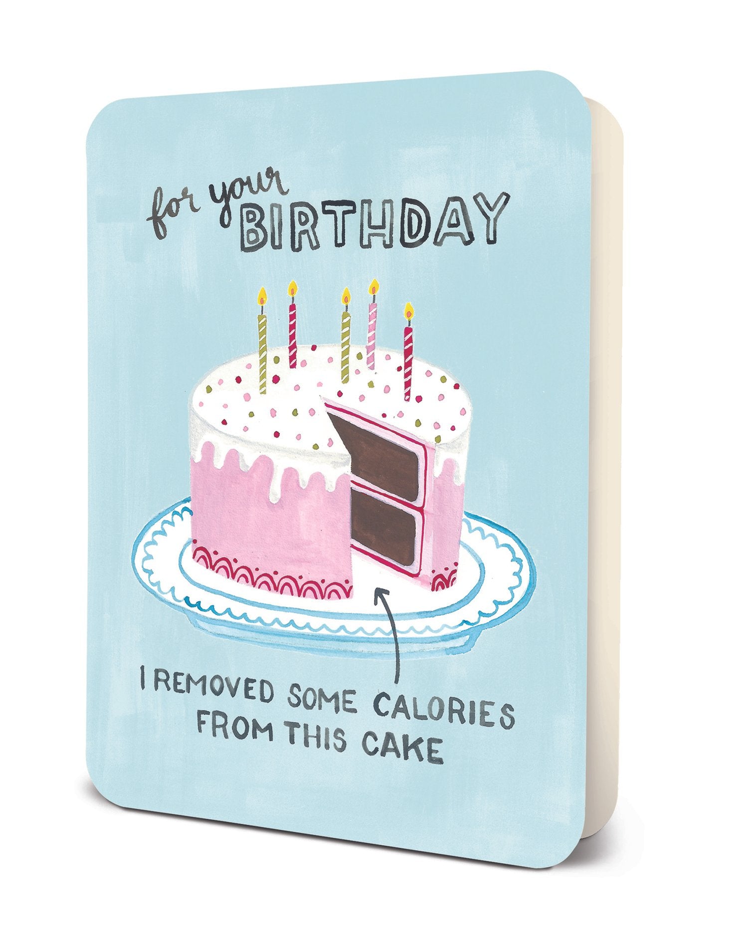 Low-Calorie Cake - Greeting Card Greeting Card Orange Circle Studio
