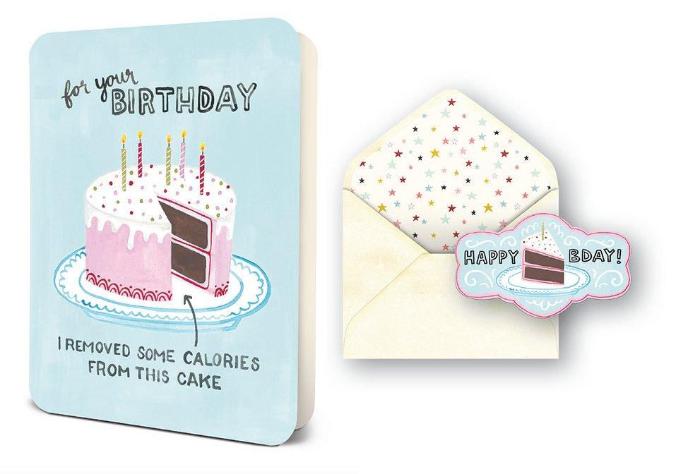 Low-Calorie Cake - Greeting Card Greeting Card Orange Circle Studio