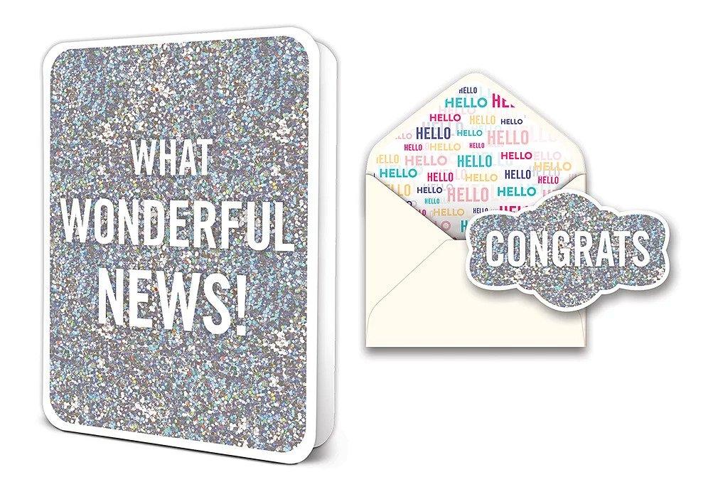 What Wonderful News! - Greeting Card Greeting Card Orange Circle Studio