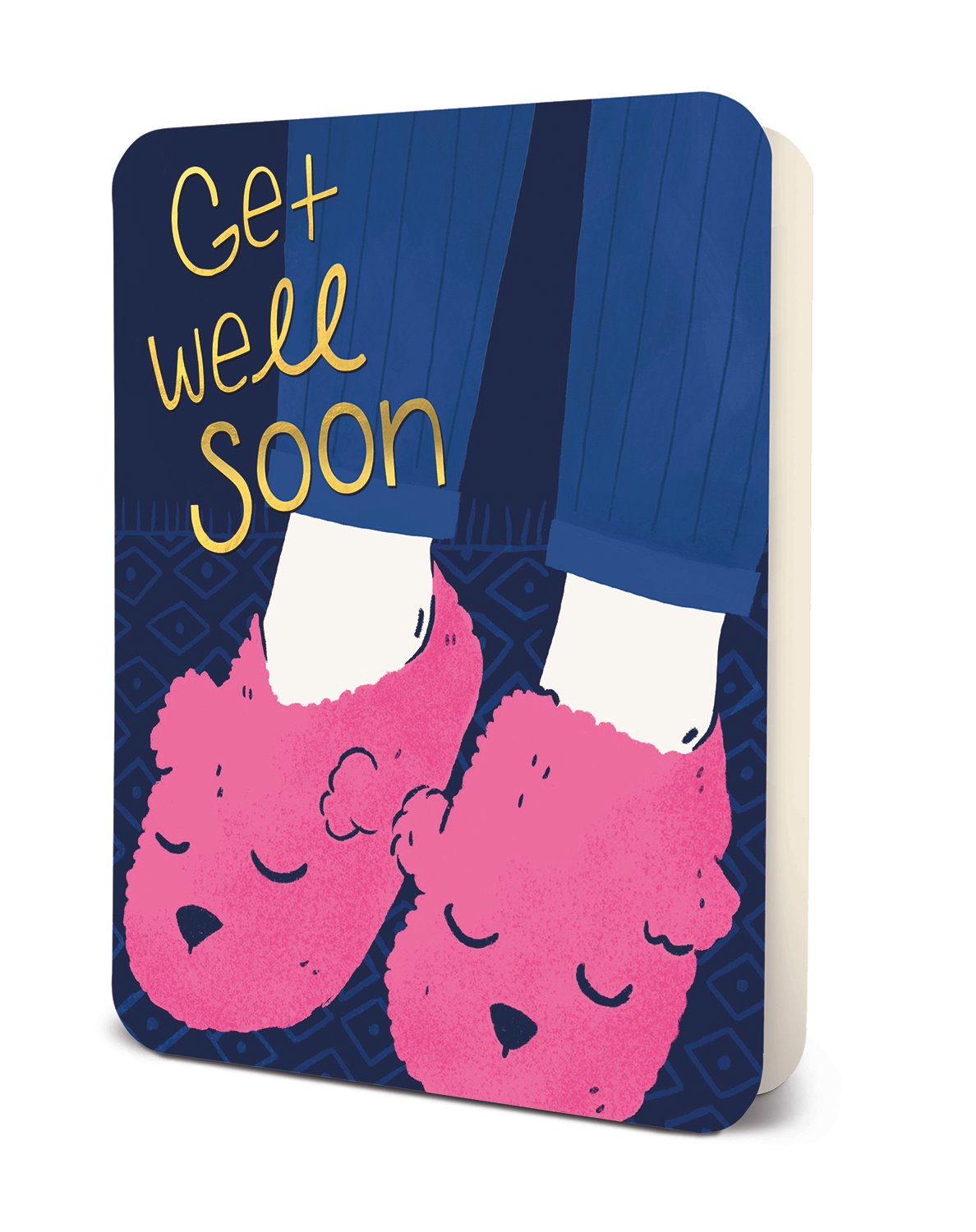 Get Well Soon Slippers - Greeting Card Greeting Card Orange Circle Studio