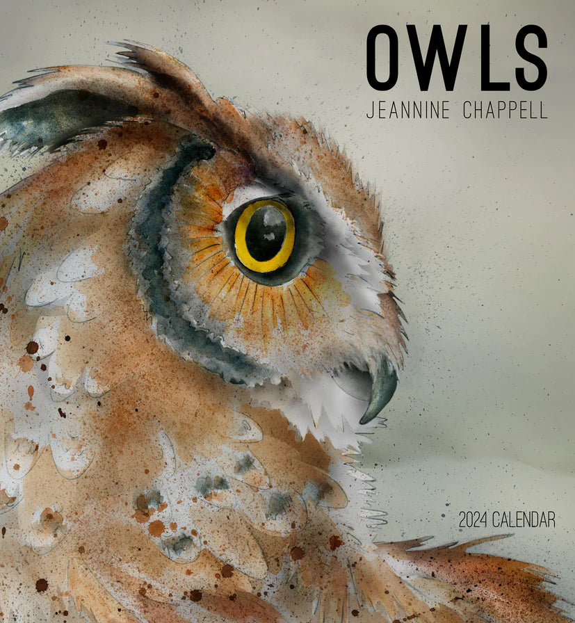 2024 Owls: Jeannine Chappell - Square Wall Calendar  SOLD OUT