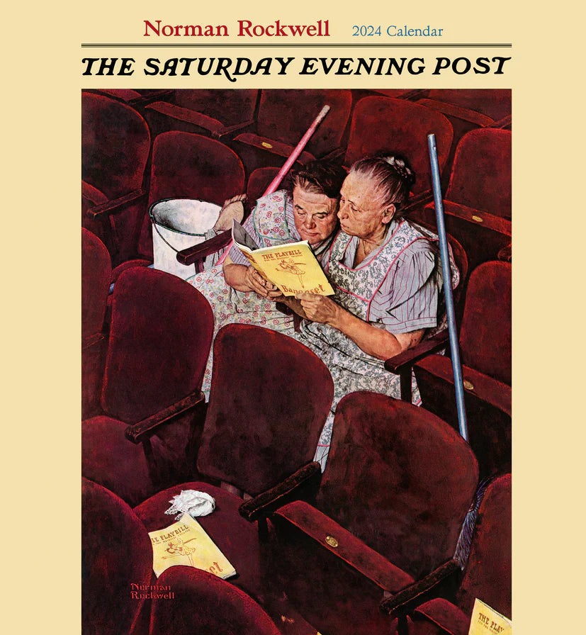 2024 Norman Rockwell The Saturday Evening Post Square Wall Calendar