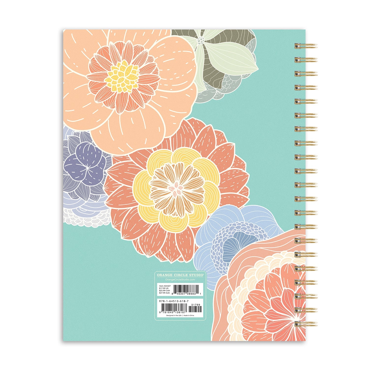 2024 Retro Flowers - XL Spiral Monthly & Bi-Weekly Diary/Planner  SOLD OUT