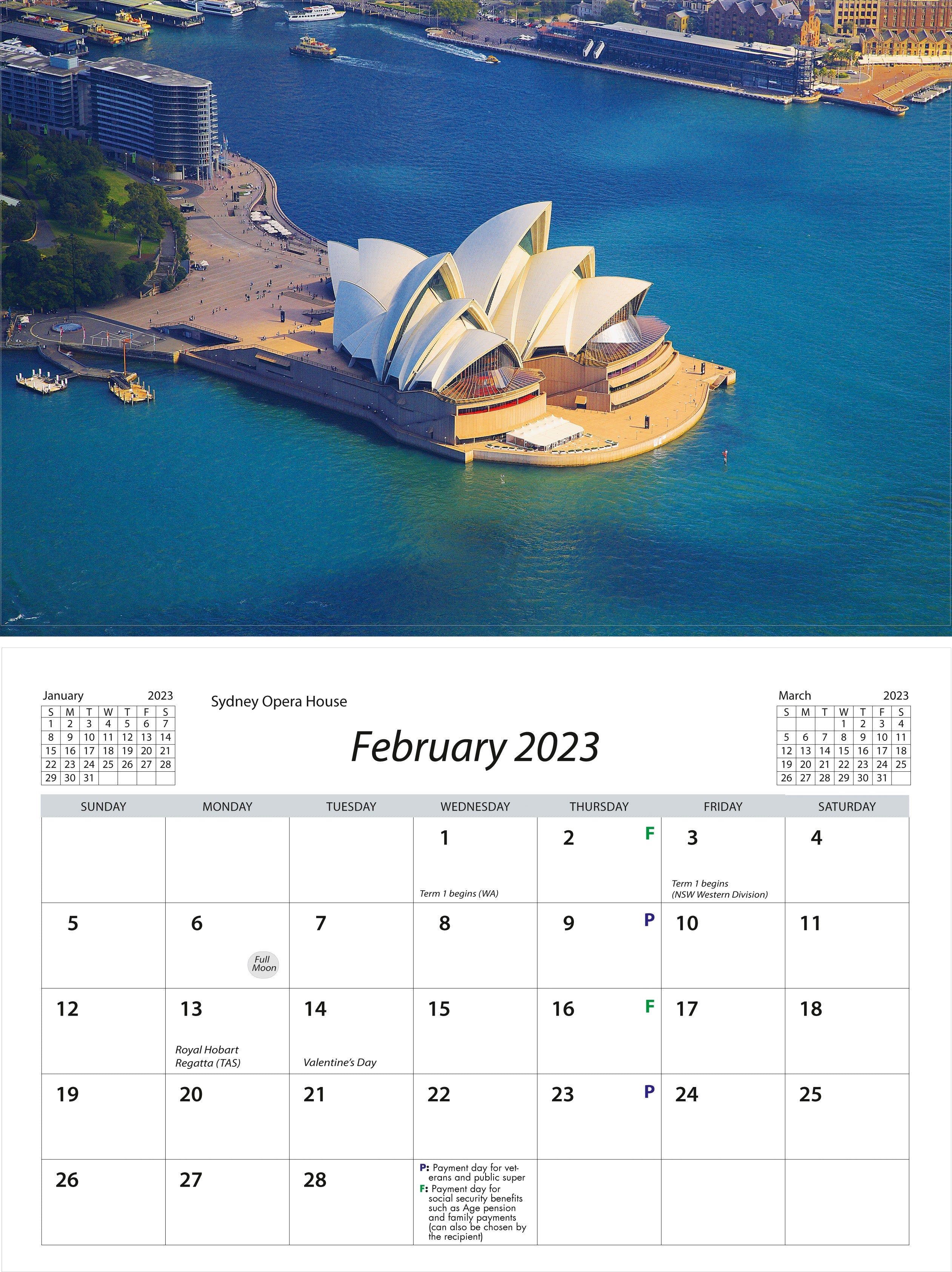 2023 Sydney Harbour - Desk Easel Calendar