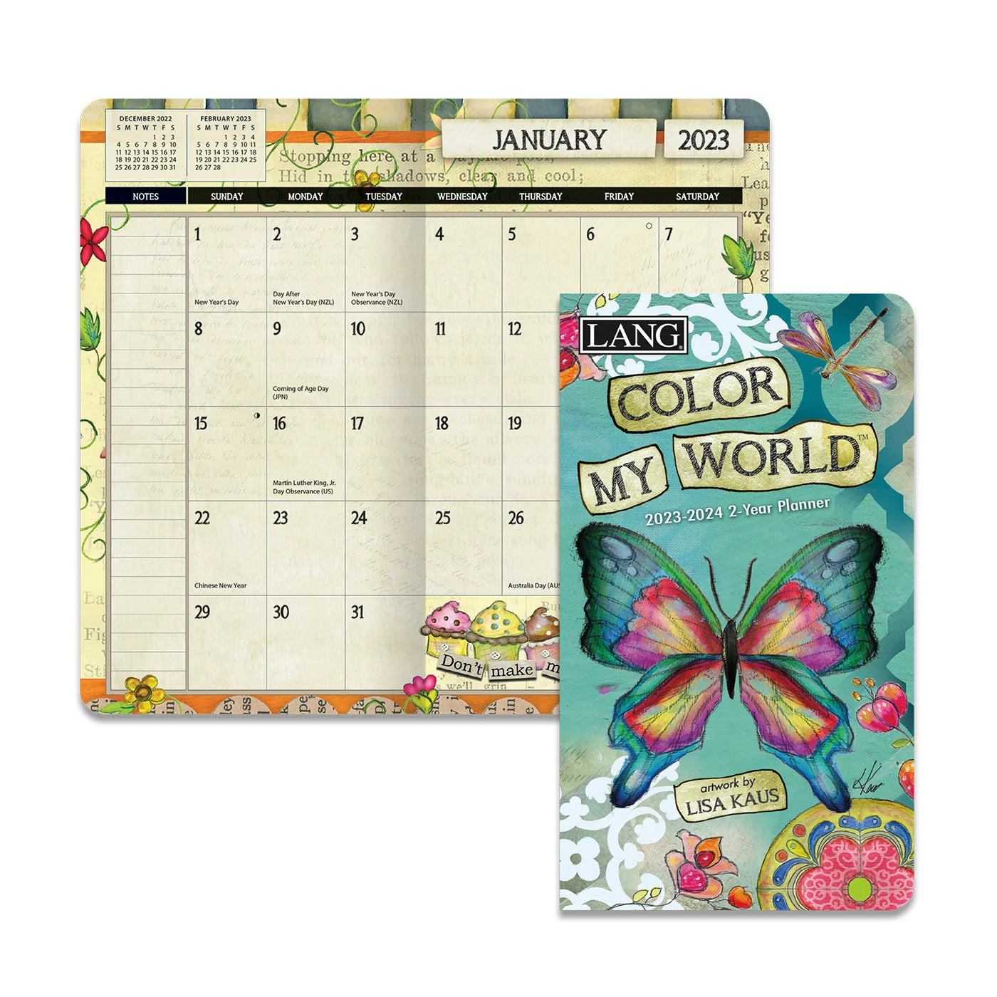 2023 LANG Color My World - 2 Year Pocket Diary/Planner