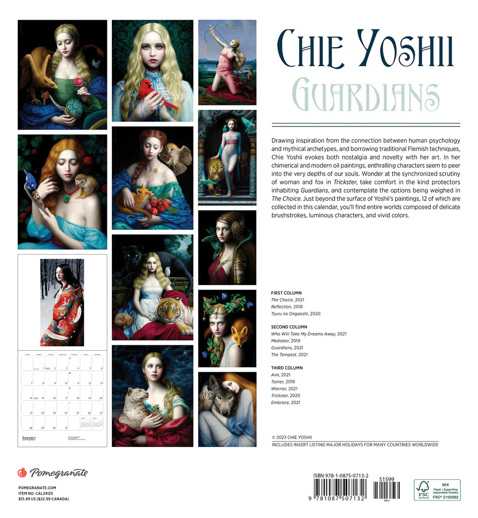 2024 Chie Yoshii: Guardians - Square Wall Calendar  SOLD OUT