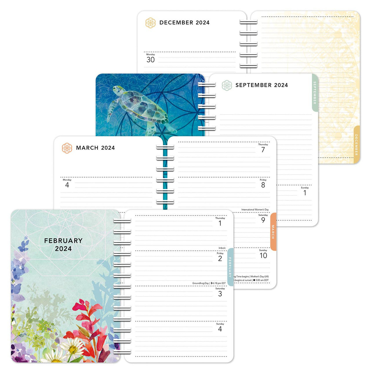 2024 Ram Dass Weekly Diary/Planner Art Calendars by Amber Lotus