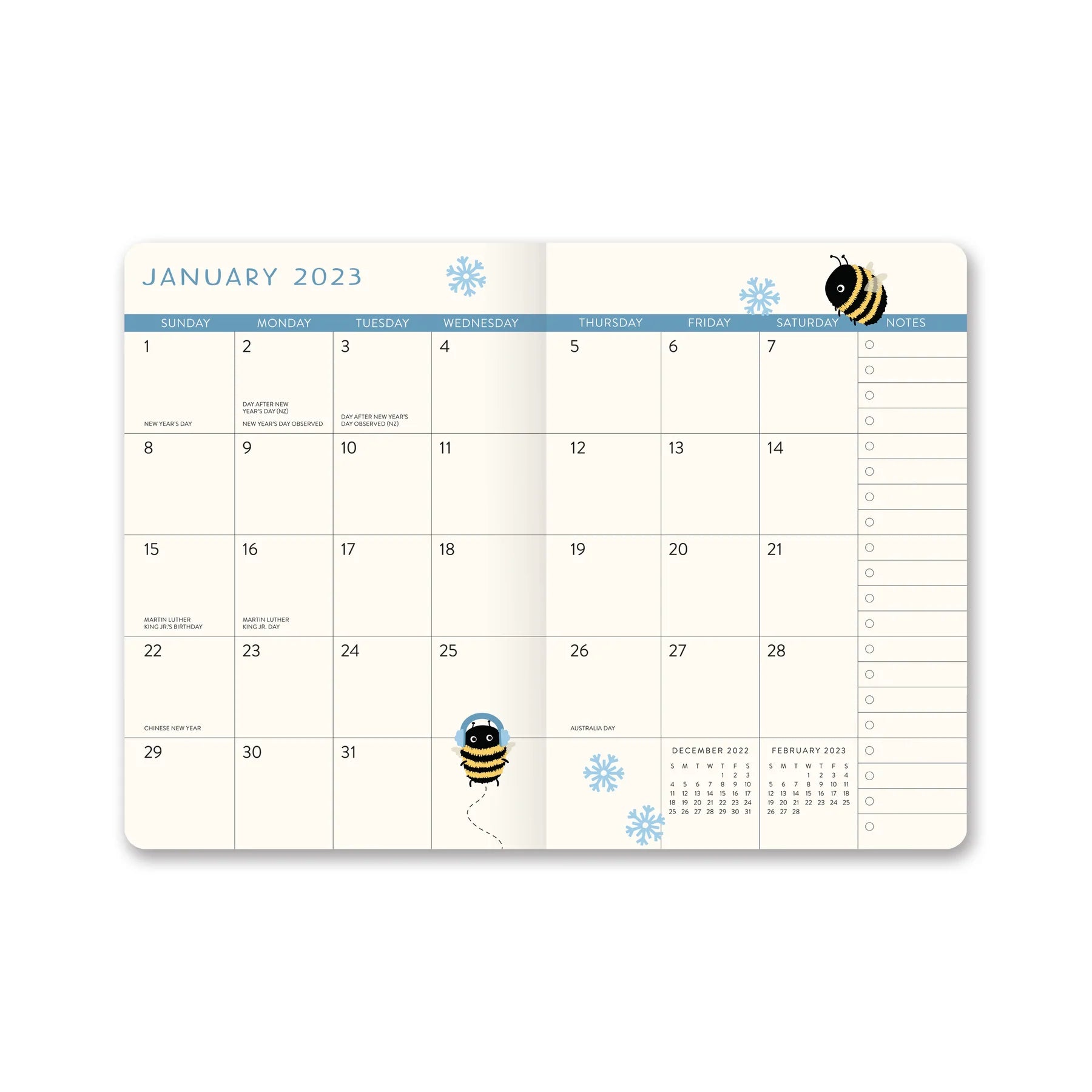 2023 Buzzy Bees (Monthly Planner) - Pocket Diary/Planner