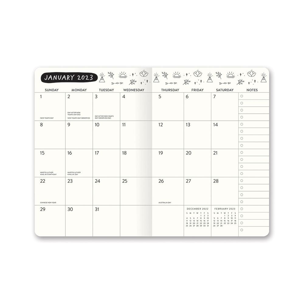 2023 Tiny Totems by Pauline Arnaud Design (Monthly Planner) - Pocket Diary/Planner