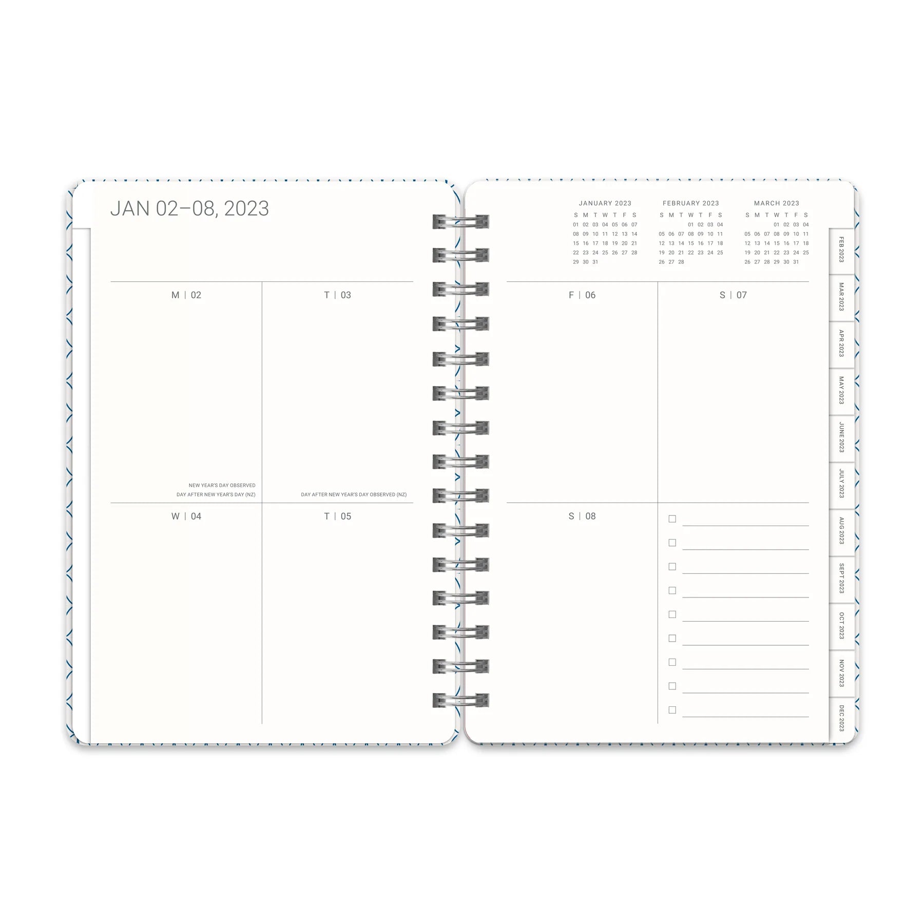 2023 Oxford Blue (Agatha Weekly/Monthly Planner) - Diary/Planner