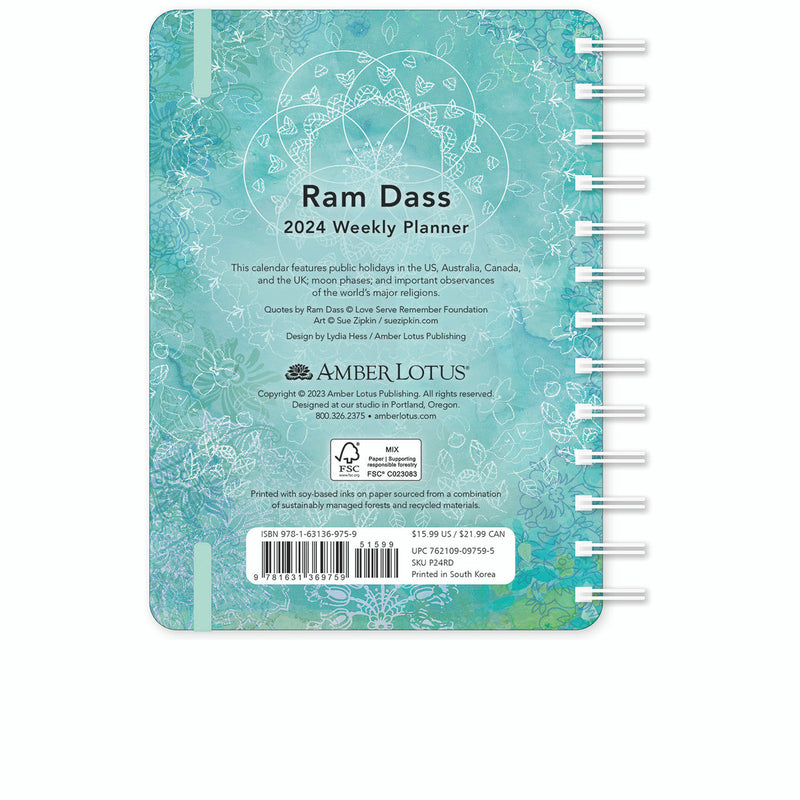 2024 Ram Dass Weekly Diary/Planner Art Calendars by Amber Lotus