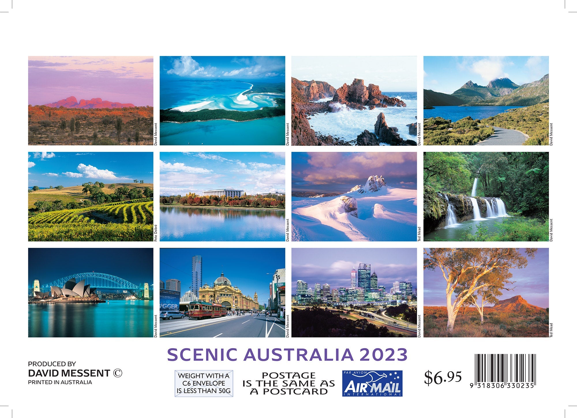 2023 Scenic Australia by David Messent - Mini Pocket Calendar