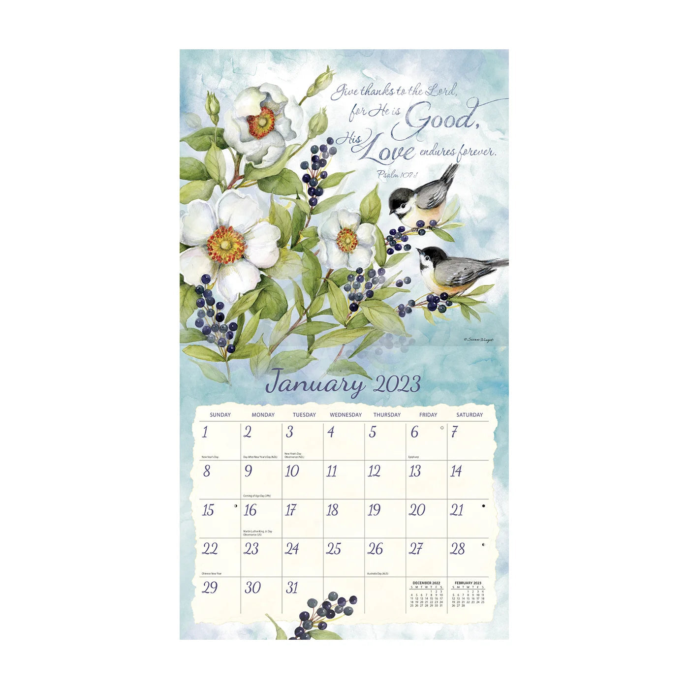 2023 LANG Nature's Grace by Susan Winget - Deluxe Wall Calendar