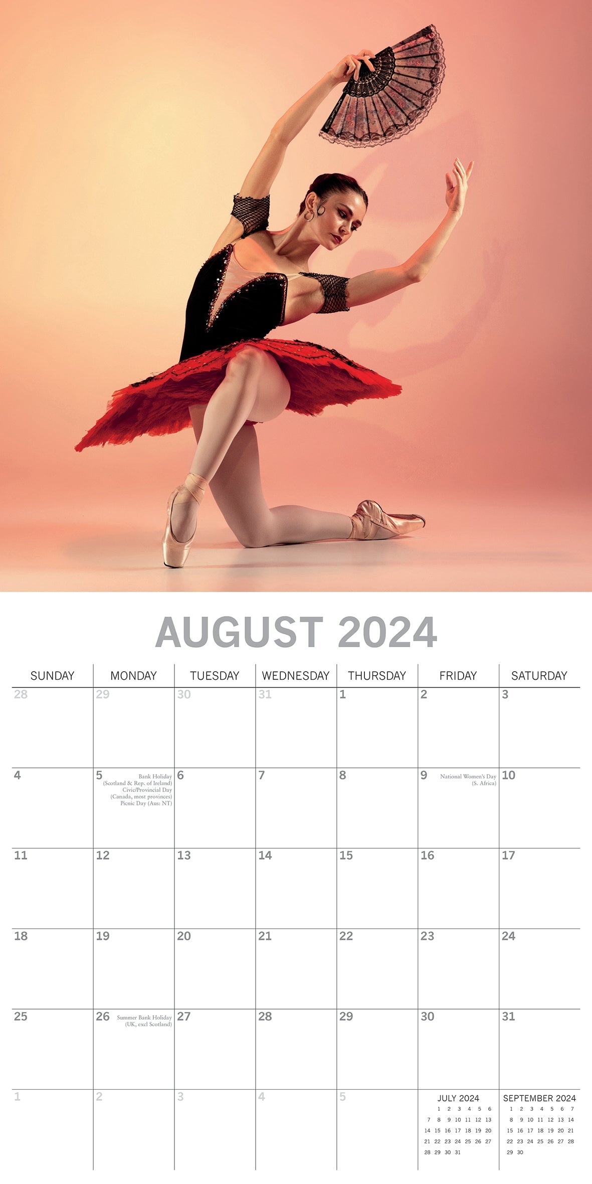2024 Ballet Square Wall Calendar Sports Calendars by The Gifted