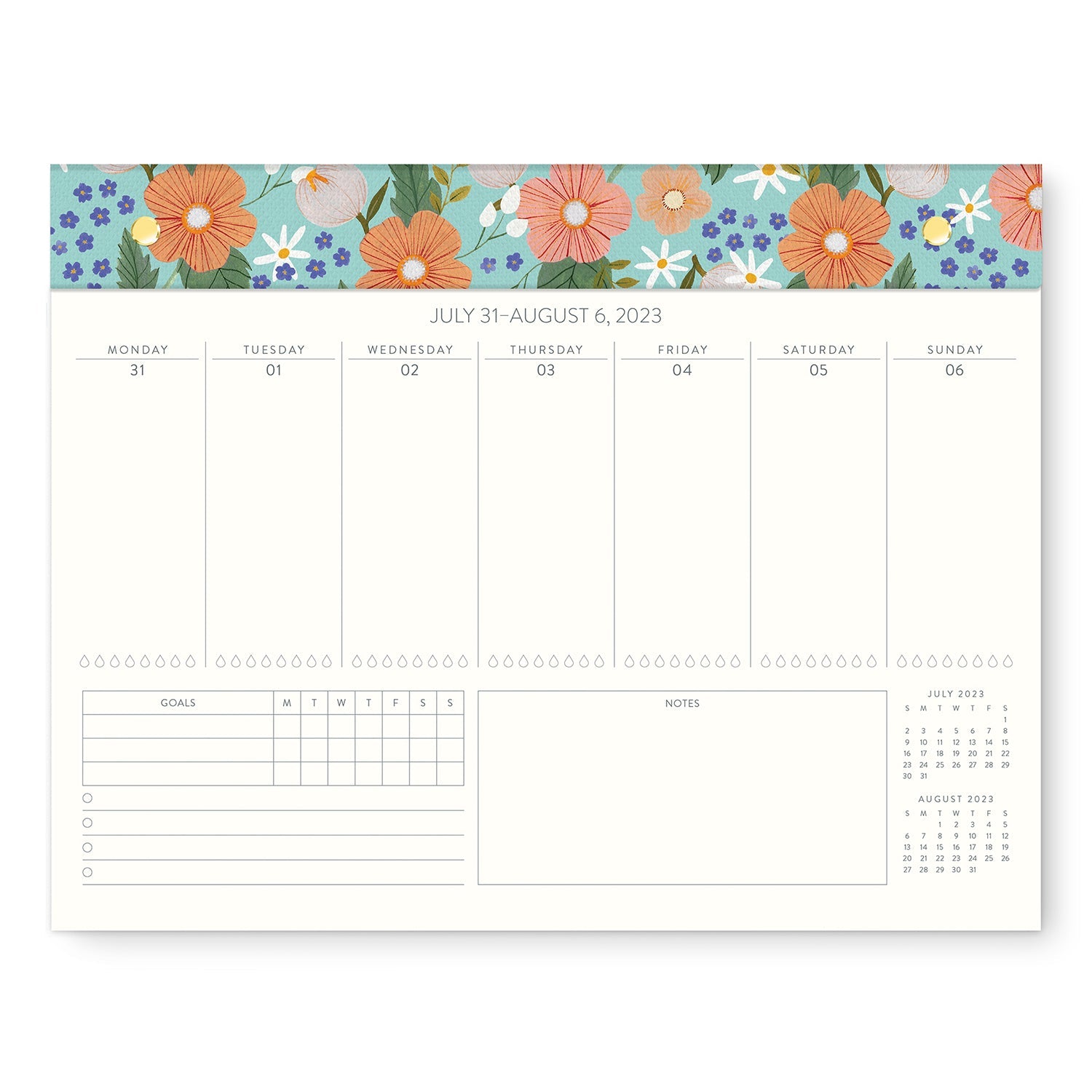 2024 Bella Flora - Weekly Desk Pad Calendar  SOLD OUT