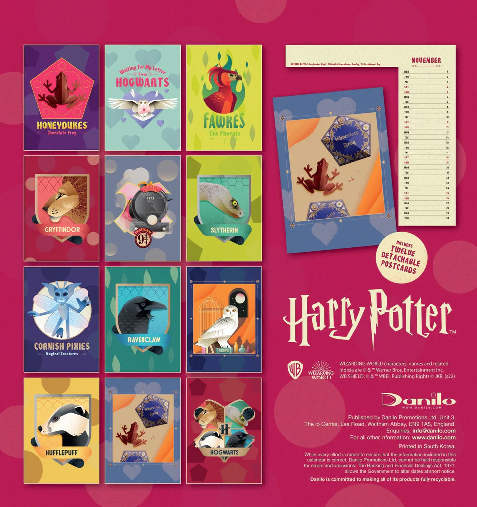 2023 Harry Potter Postcard - Desk Easel