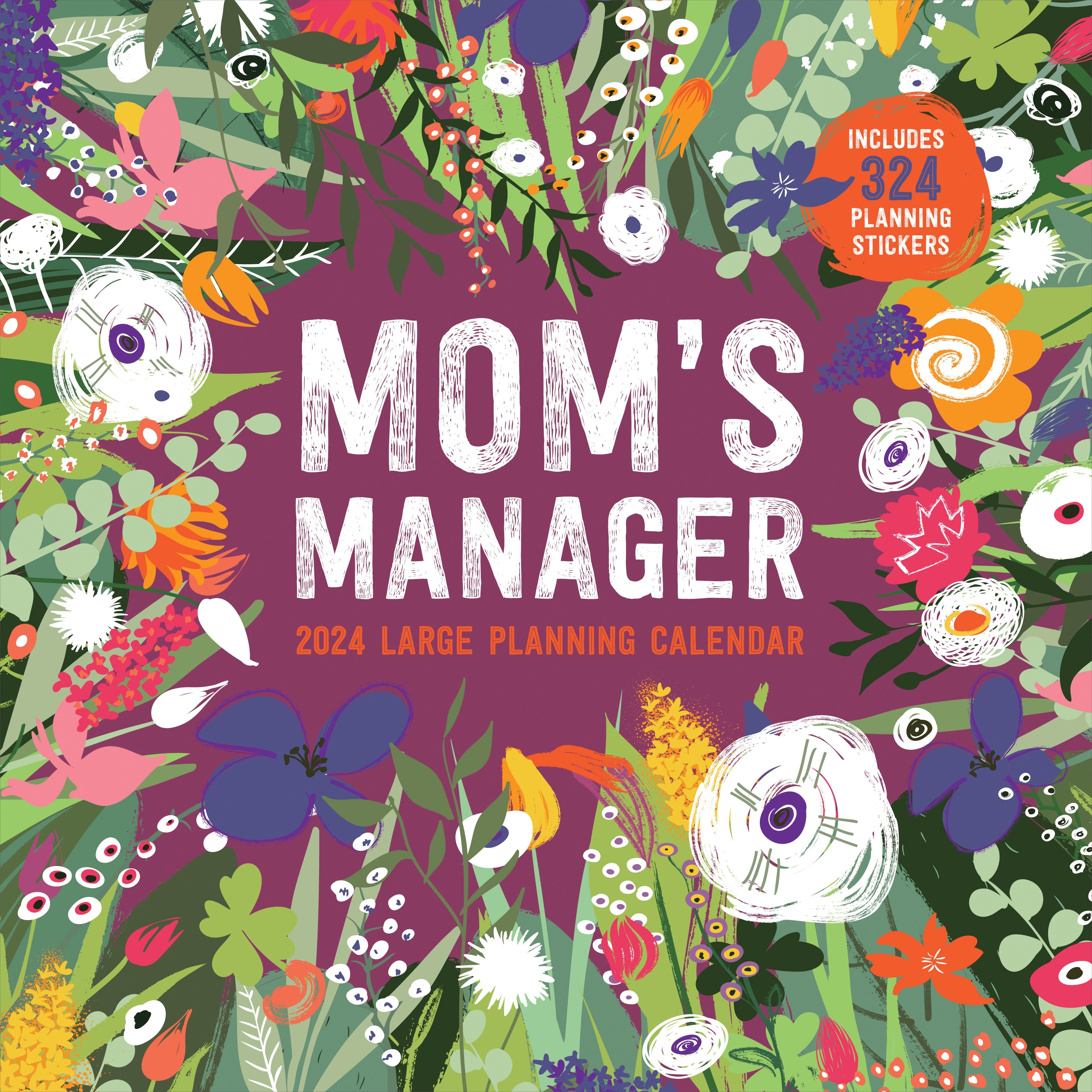 2024 Mom's Manager Square Wall Calendar Family Planners by TF