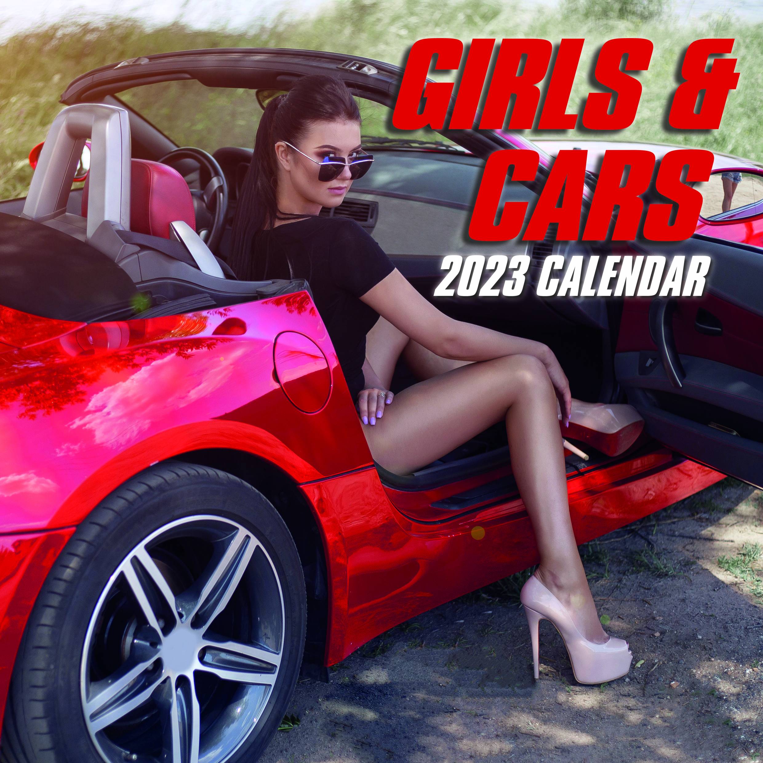 2023 Girls & Cars - Square Wall Calendar