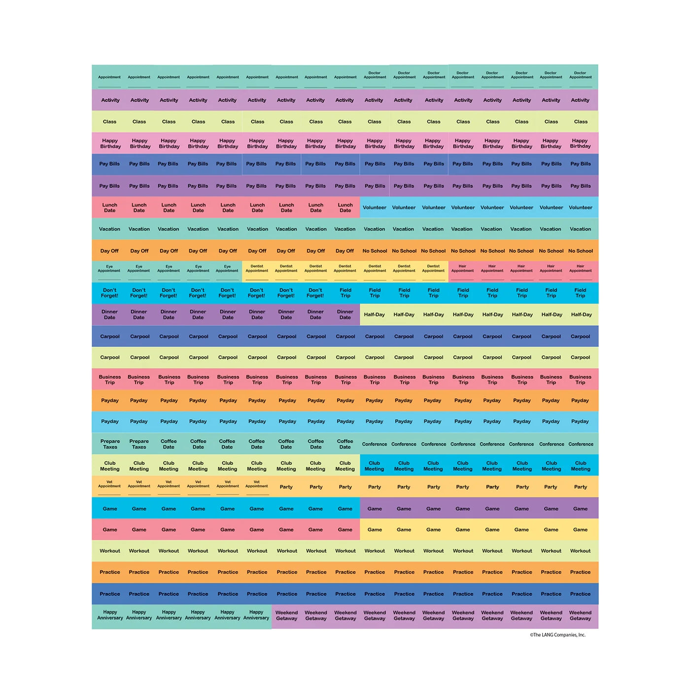2023 LANG Ladybird by Tim Coffey - Plan-it Magnetic Square Wall Calendar
