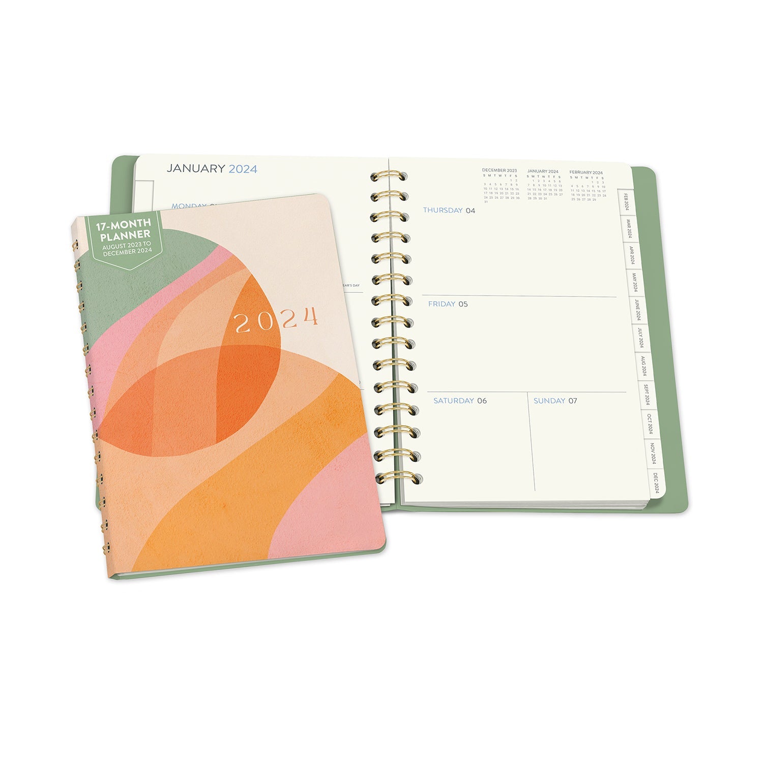 2024 Golden Hour - Monthly & Weekly Ondine Tabbed Diary/Planner  SOLD OUT