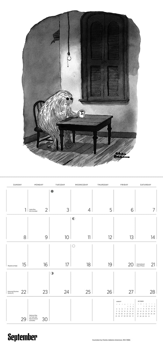 2024 Charles Addams The Addams Family Square Wall Calendar Art