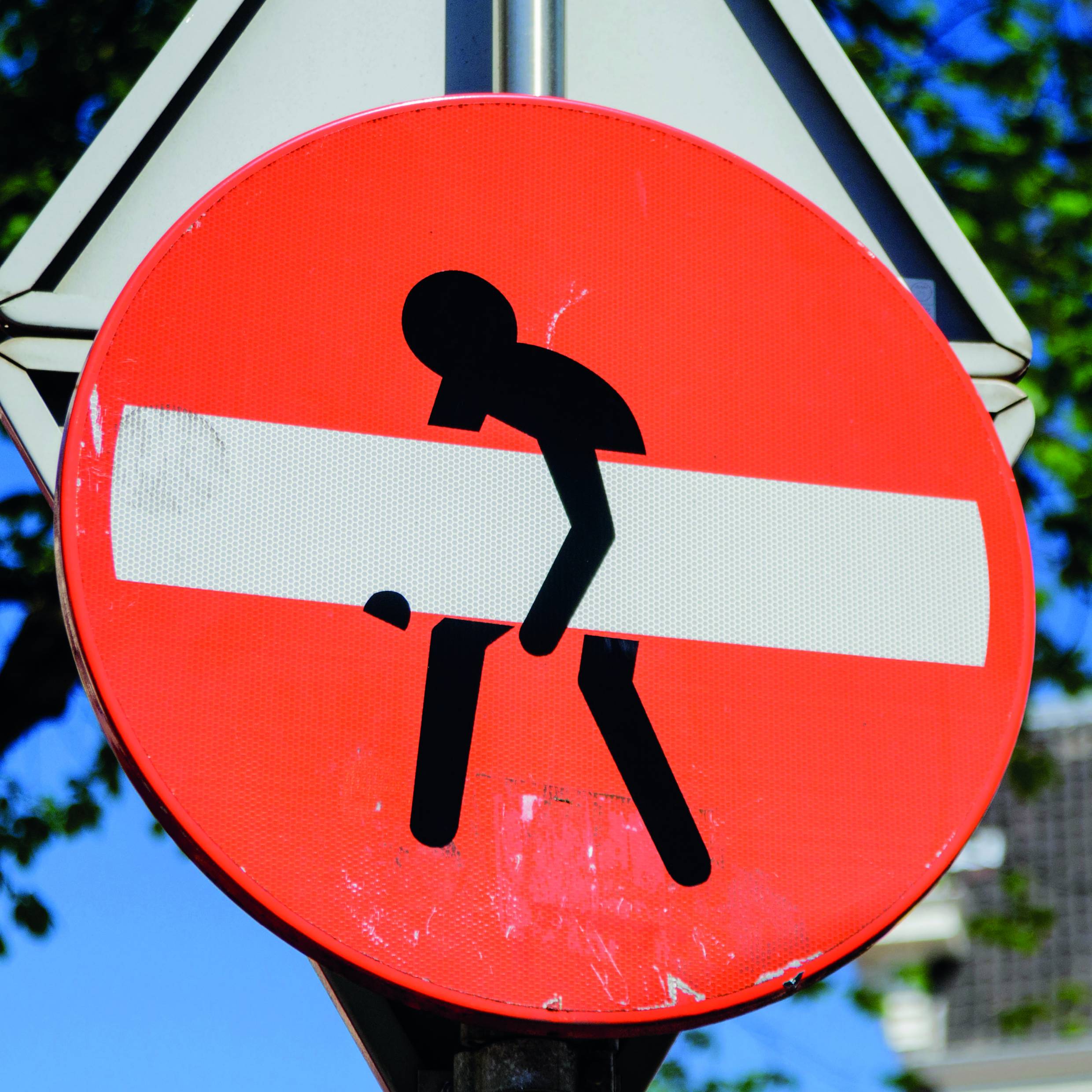 2023 Danger!.     Hilarious Road Signs Ahead - Square Wall Calendar