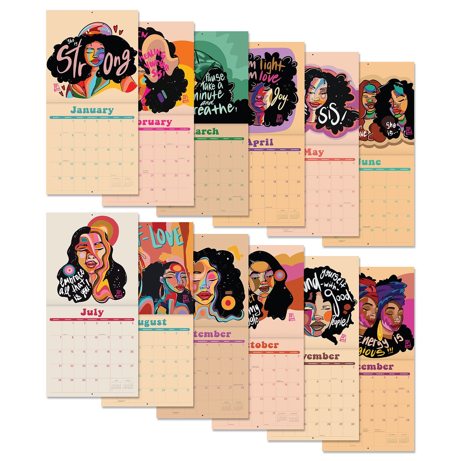 2024 Self-Love - Square Wall Calendar  SOLD OUT