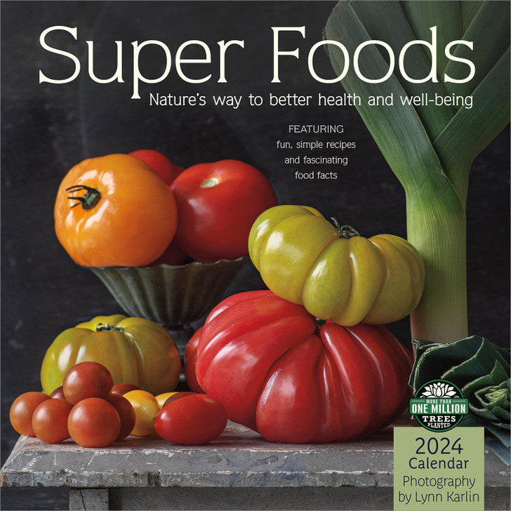 2024 Super Foods Square Wall Calendar Food & Kitchen Calendars by