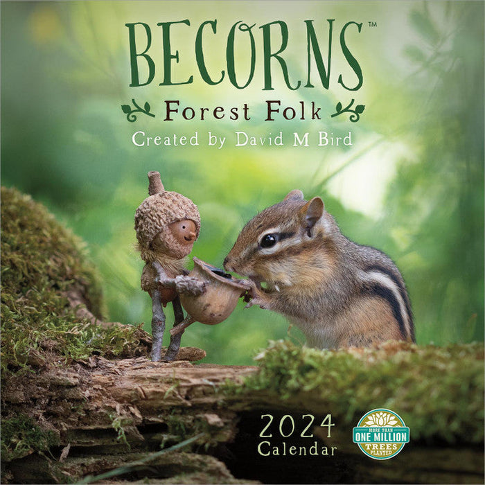 2024 Becorns Square Wall Calendar Animals & Wildlife Calendars by