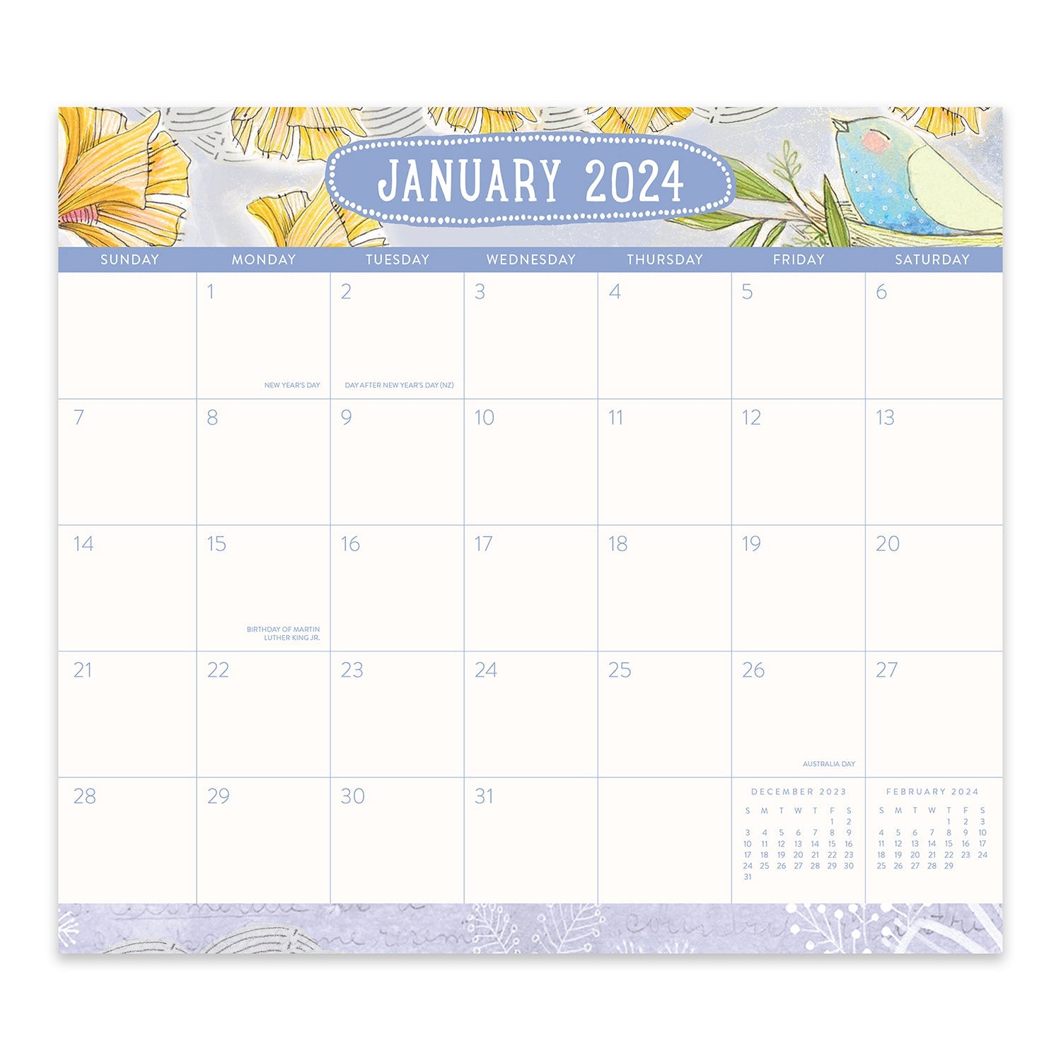 2024 Where Love Grows Monthly Pad Calendar by Orange Circle