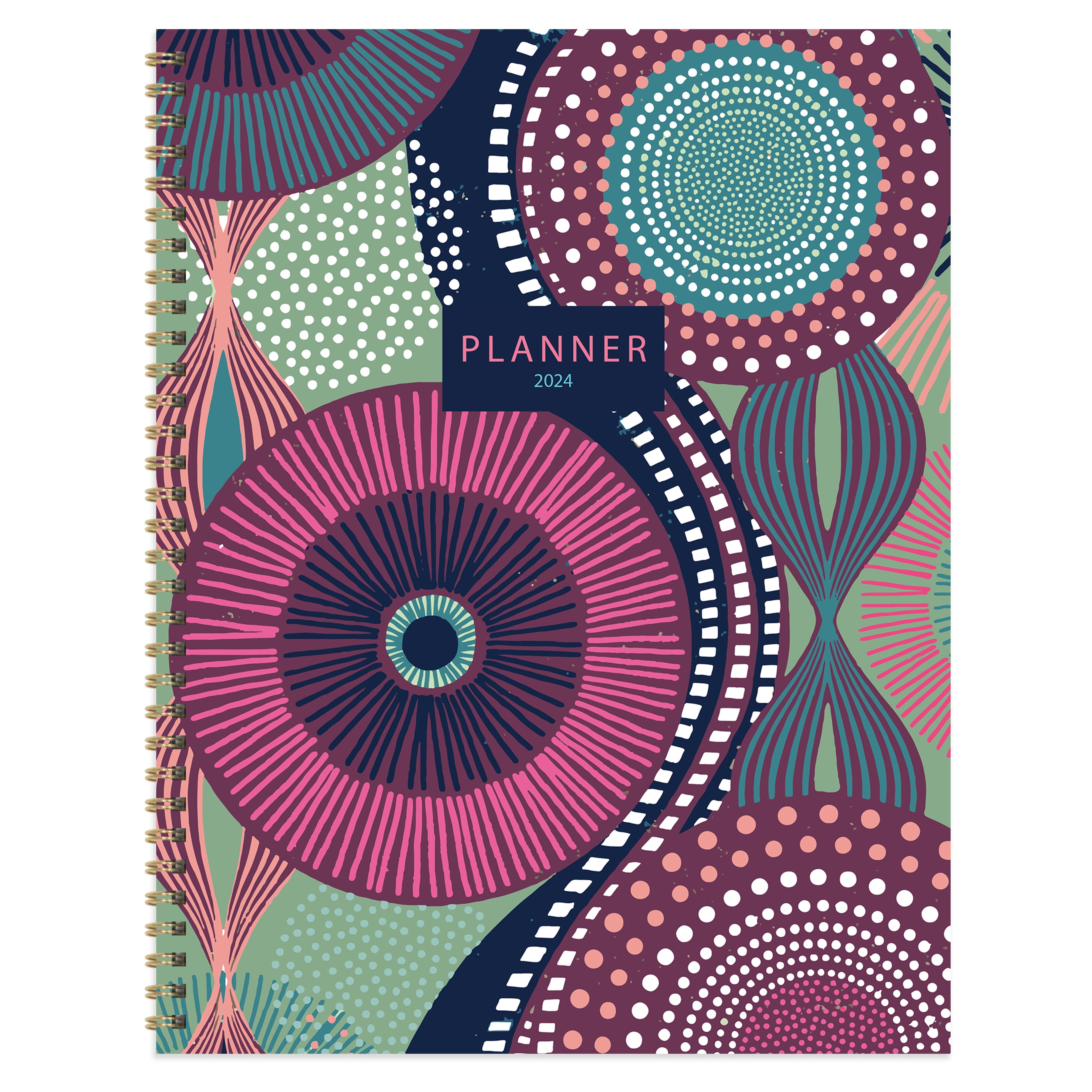 2024 Bohemian Mood - Large Weekly, Monthly Diary/Planner