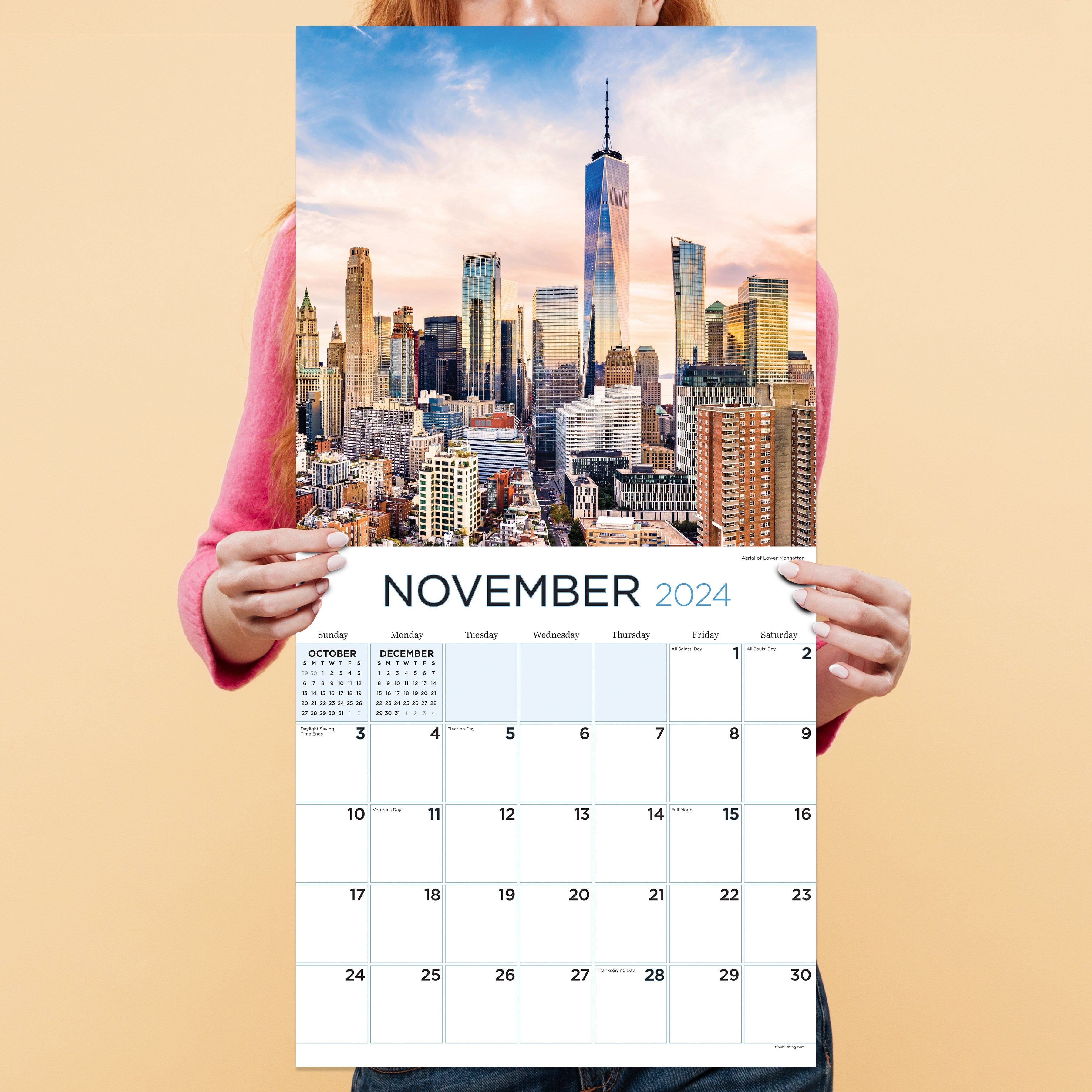 2024 NYC Square Wall Calendar Travel Calendars by TF Publishing