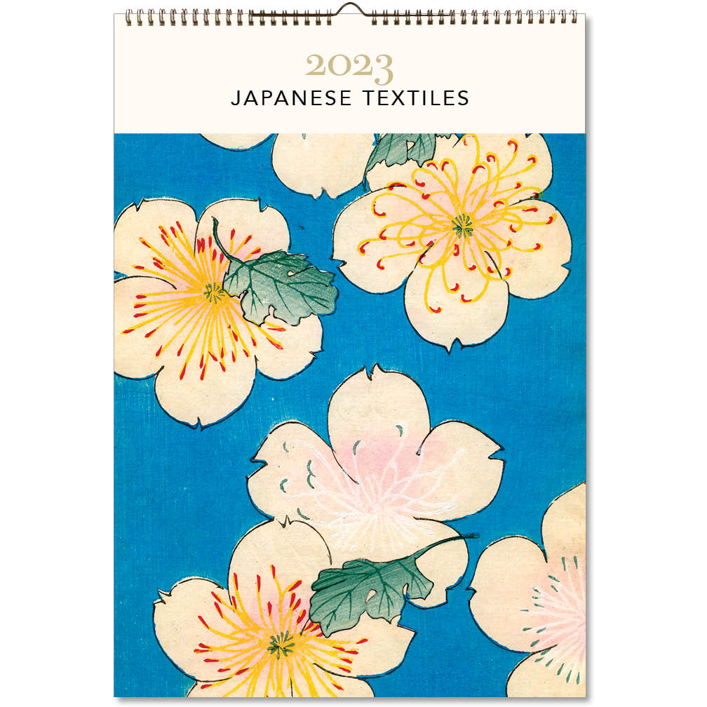 2023 Japanese Textiles (Large) - Deluxe Wall Poster Calendar