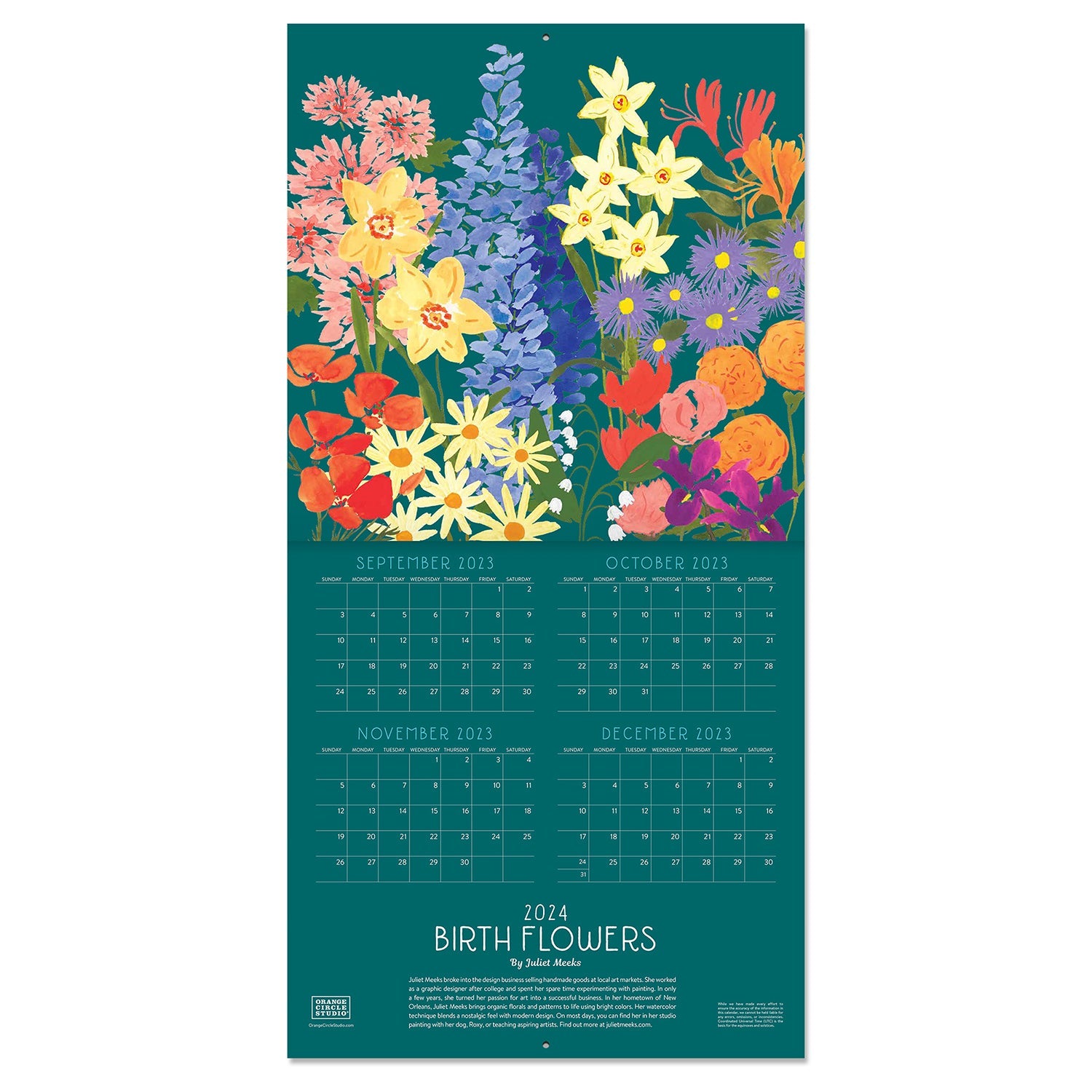 2024 Birth Flowers - Square Wall Calendar  SOLD OUT