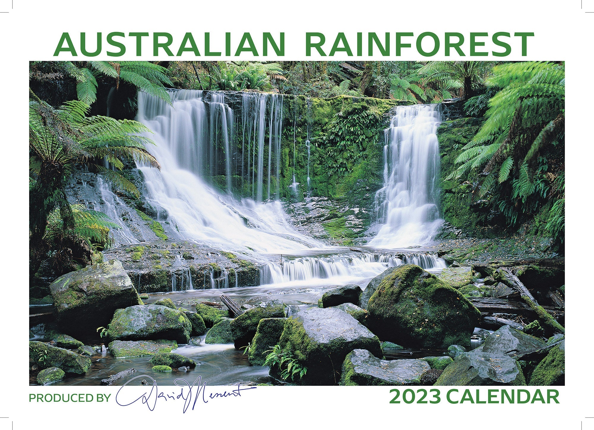 2023 Australian Rainforest by David Messent - Horizontal Wall Calendar