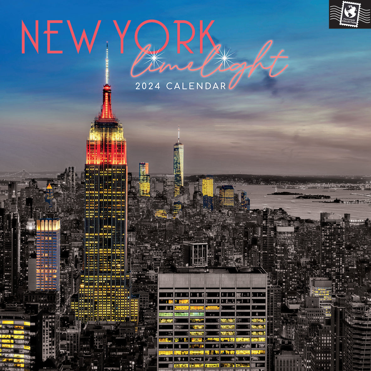 2024 New York Limelight Square Wall Calendar Travel Calendars by